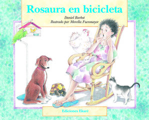 Rosaura en bicicleta