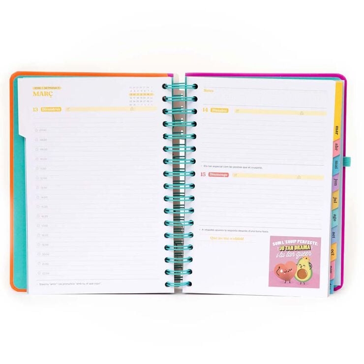 Agenda Mr.Wonderful día/pág 2026 cat Continua intentant