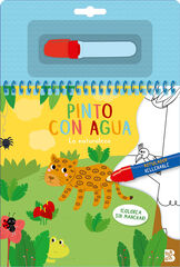 Pinto con agua la naturaleza