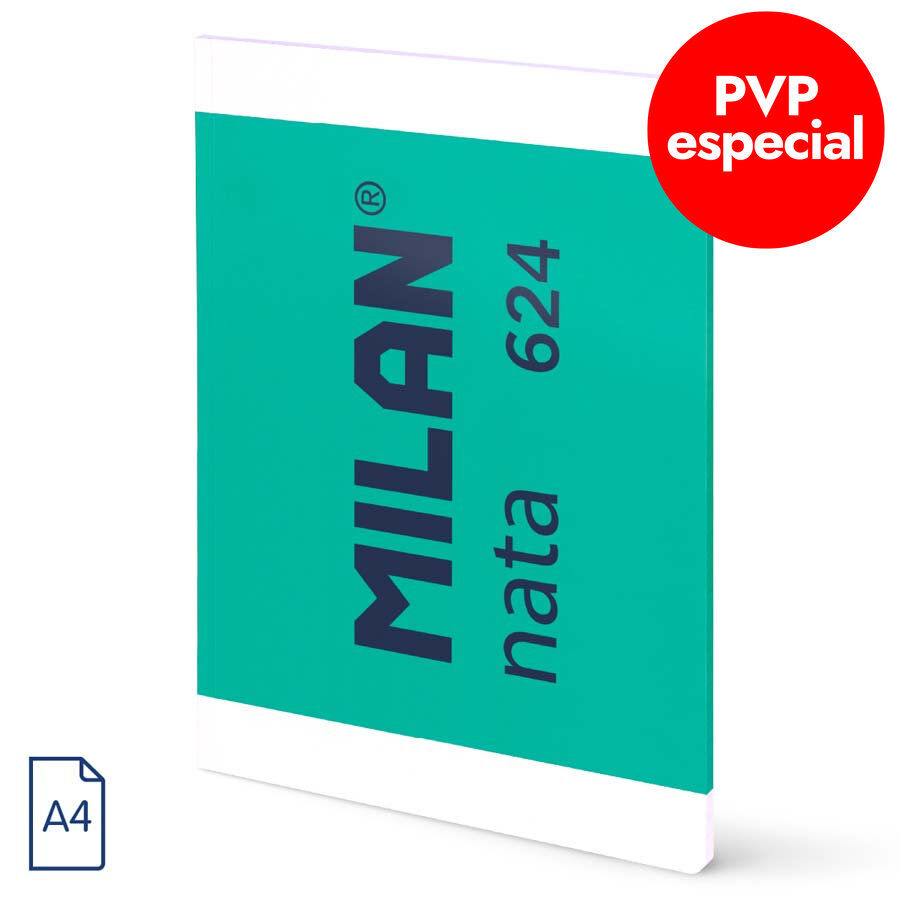 Llibreta A4 48 fulls llis Milan Nata 624 verd