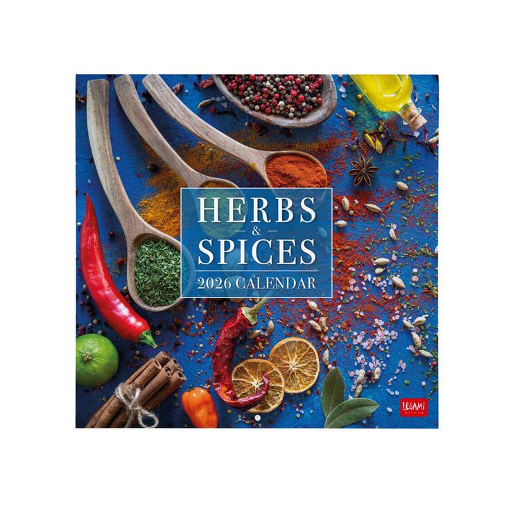 Calendario pared Legami 30x29cm 2026 Herbs&Spices