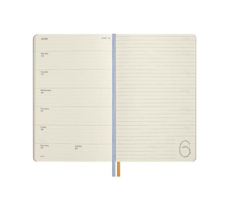 Agenda Moleskine tapa dura setmanal Large 2027 Al&iacute;cia