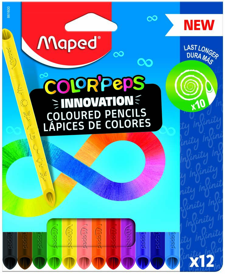 Llapis de colors Maped Peps Infinity 12 colors