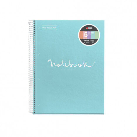 Notebook 5 Miquelrius&nbsp;Emotions A4 cuadr&iacute;cula 120h azul clar