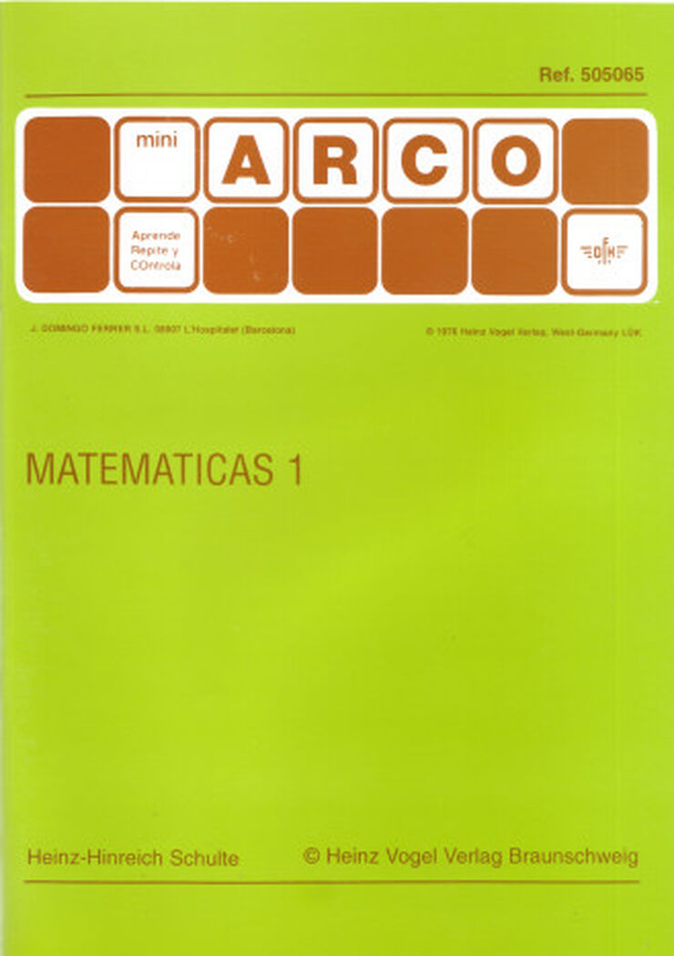 Mini Arco Matemáticas 1