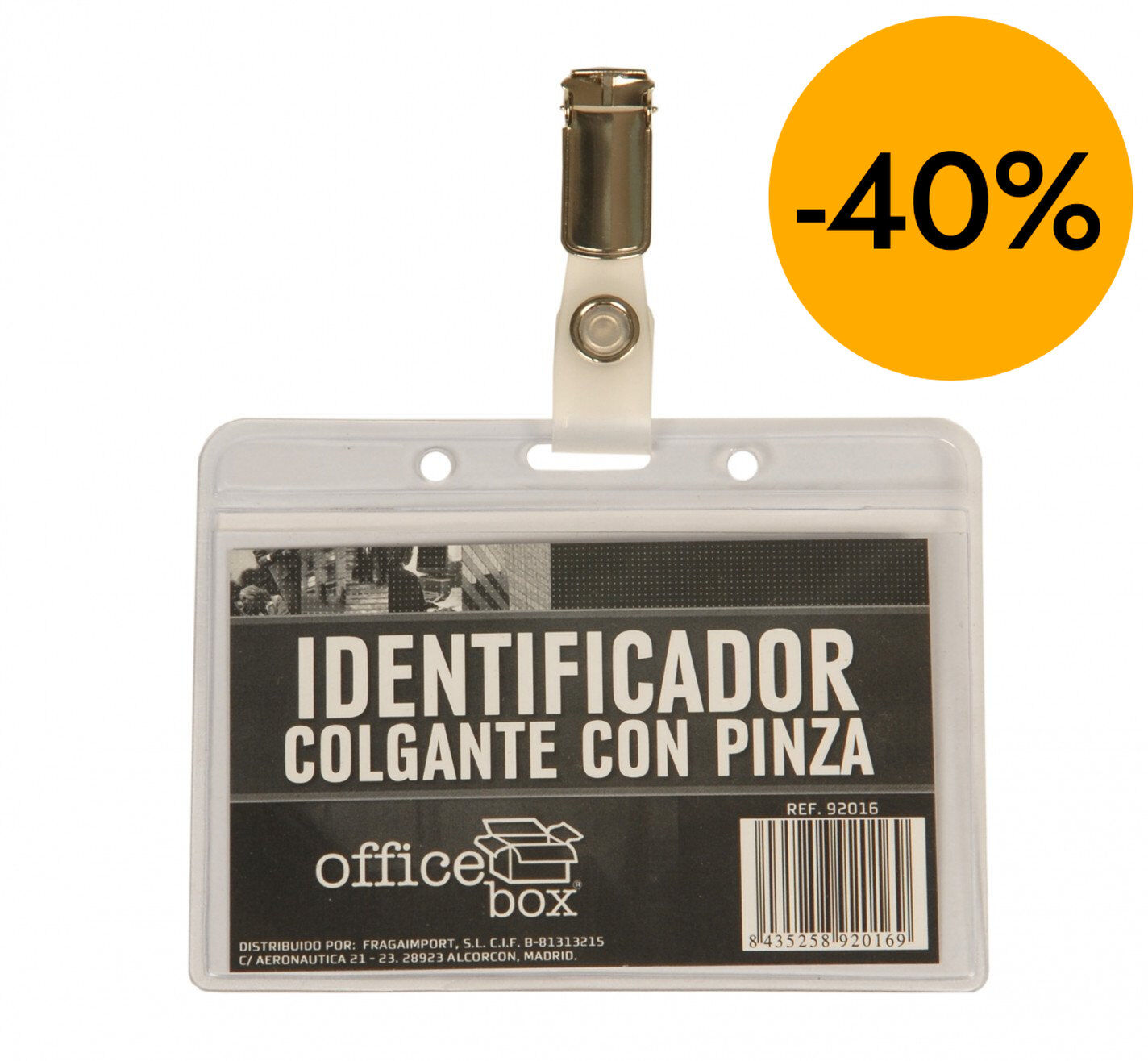 Funda identificadora con pinza Office Box