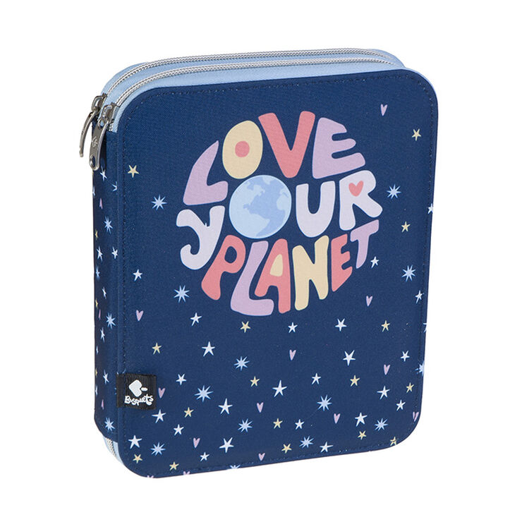 Estuche Plumier Doble Busquets Love Your Planet