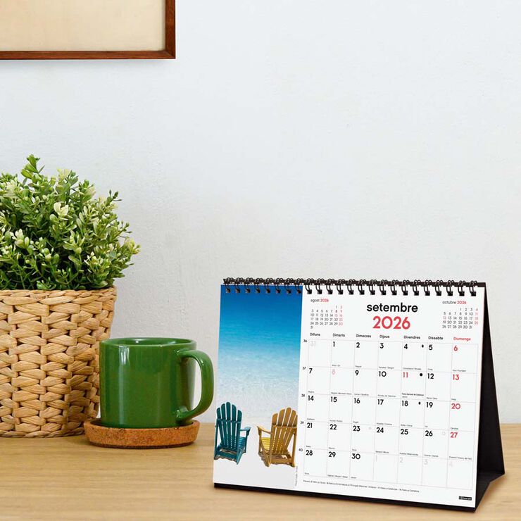 Calendario sobremesa Finocam 2026 Paisajes Paraíso catalán