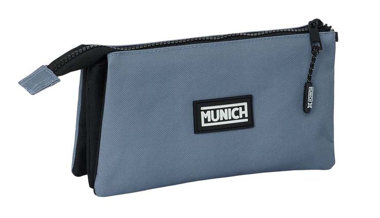 Estuche triple Munich gris