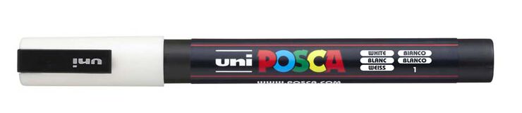 Retolador Posca PC-3M blanc