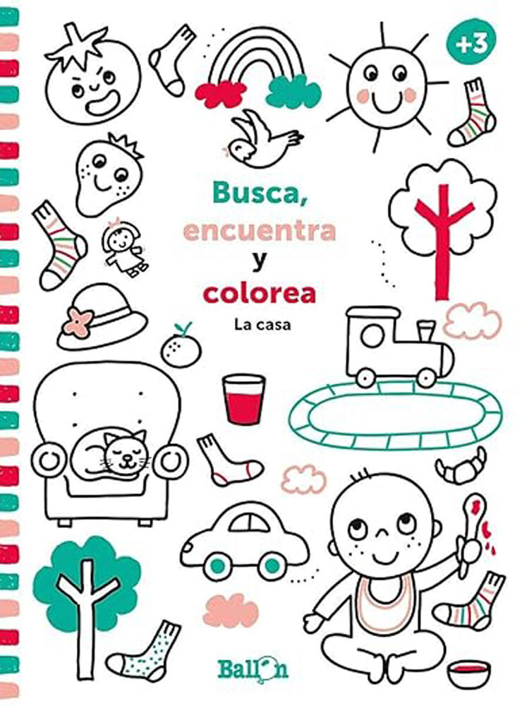 Busca, encuentra y colorea - La casa