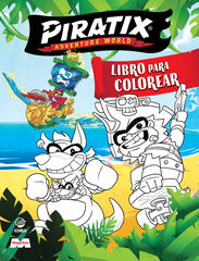 Libro para colorear Piratix N&ordm; 2 - Golden Treasure a Crazy Jungle