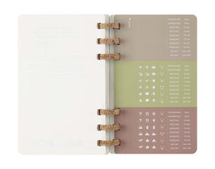 Agenda escolar espiral moleske tapa blanda sem/vista L 2025-26 negro