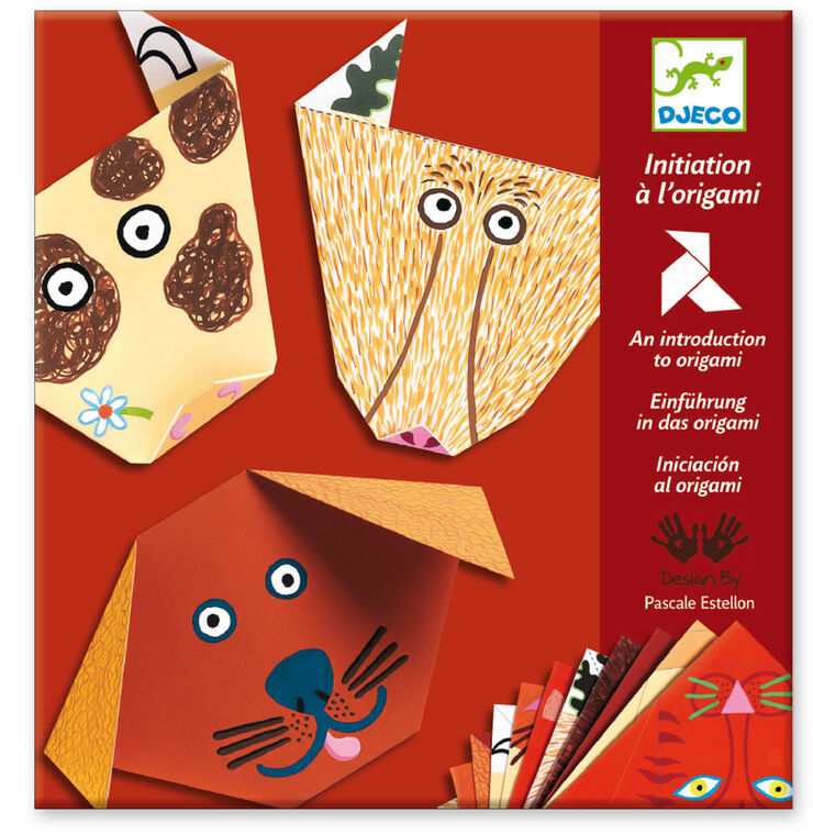 DJECO Kit de manualidades de papel de origami de dinosaurio