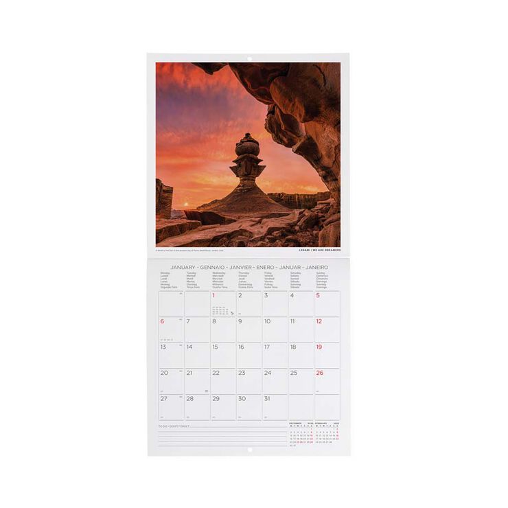 Calendario Pared Legami m/vista 2025 Sunrise&Sunset