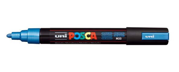 Retolador Posca PC-5M blau metall