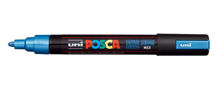 Marcador Posca PC-5M blau metall