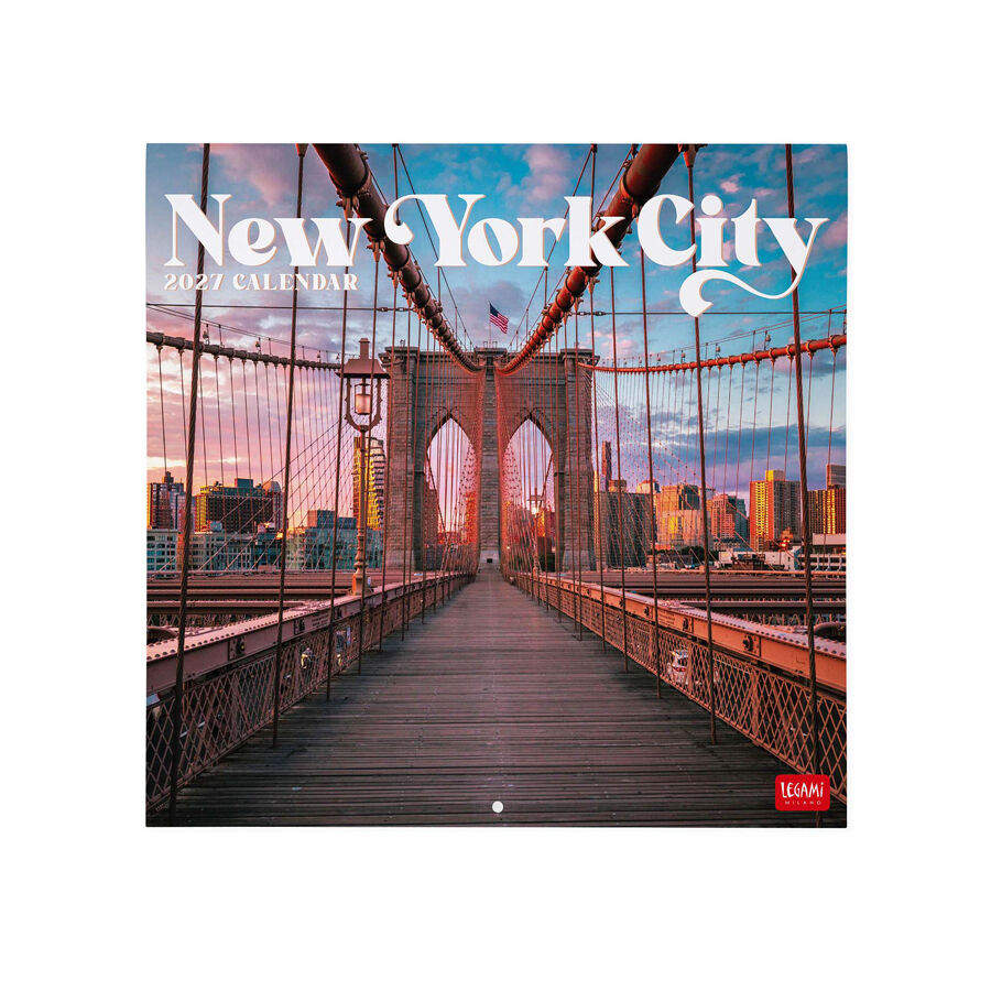 Calendario Legami 30x29 Pared New York Multiling&uuml;e 2027