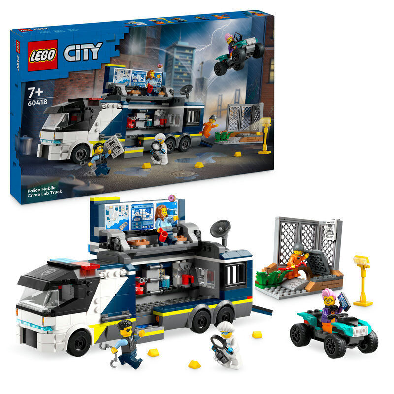 LEGO&reg; City Laboratorio de Criminolog&iacute;a M&oacute;vil de la Polic&iacute;a 60418