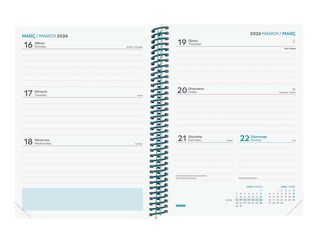 Agenda Finocam escolar Diva 1/4 sem/vista cat 2025-26 selva