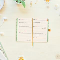 Agenda Finocam Design Semana Vista Horizontal 2027 Catal&aacute;n Lema