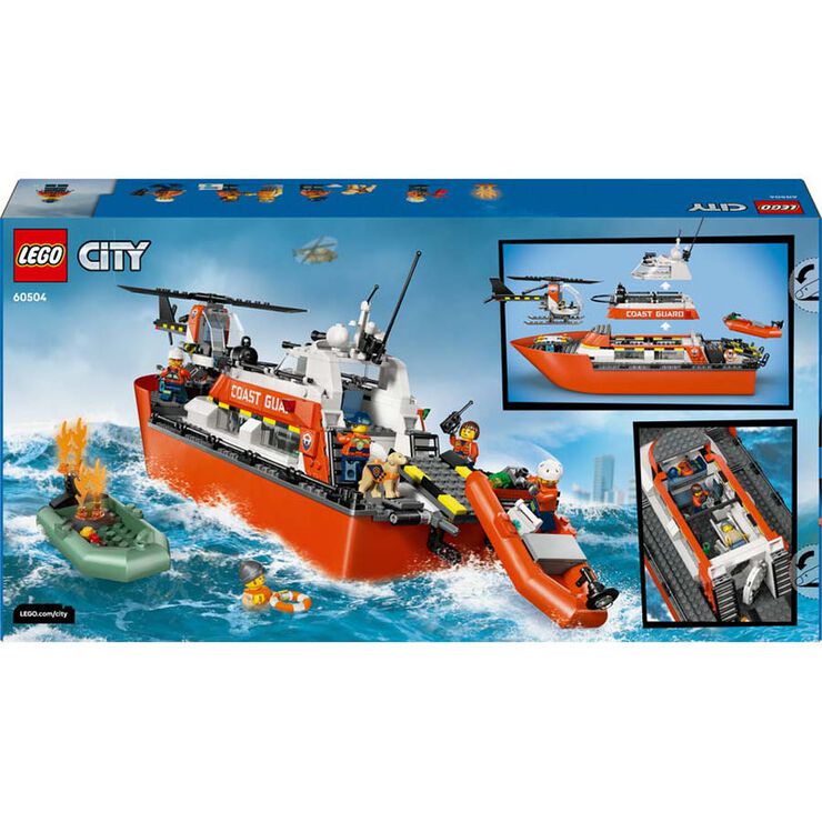 LEGO&reg; City Vaixell i Helic&ograve;pter de Rescat de Guardacostes 60504