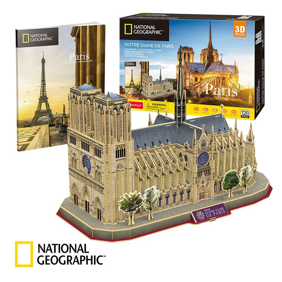 Puzle 3D 128 piezas notre Dame National Geographic
