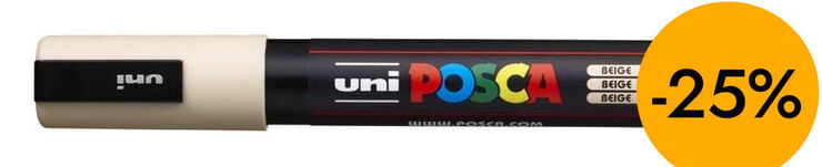 Retolador Posca PC-5M 1,8-2,5mm beix