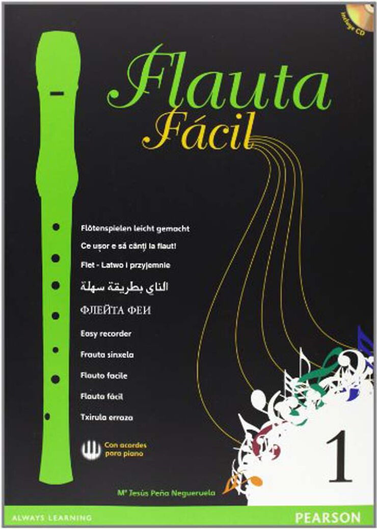 Flauta Fácil 1 Cuaderno Primaria