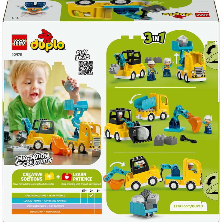 LEGO® DUPLO Town Vehículos de Construcción “3 en 1” 10475