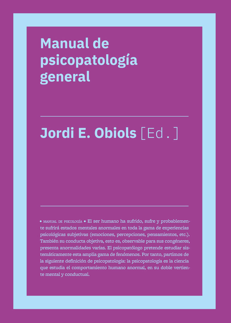 Manual de psicopatología general