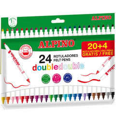 Rotulador Alpino Double Double 20+4 Colores - Abacus Online
