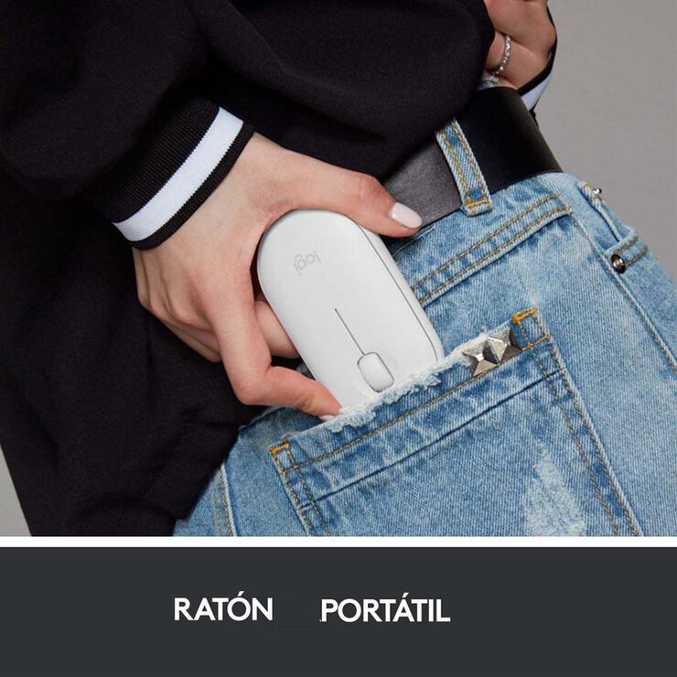 Ratolí Logitech Bluetooth Pebble M350 Blanc