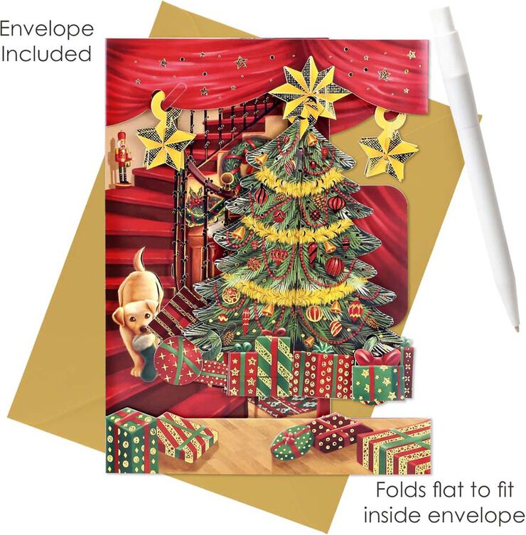 Postal Swing Navidad Árbol de Navidad