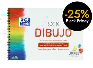 Bloc espiral dibujo Oxford A5 20 hojas