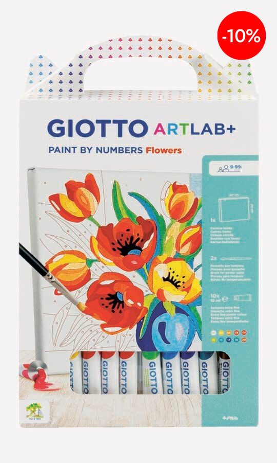 Colorea por N&uacute;meros Giotto Art Lab Flors