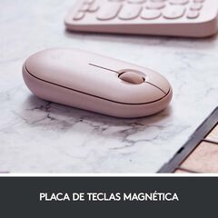 Ratolí Logitech Bluetooth Pebble M350 Rosa