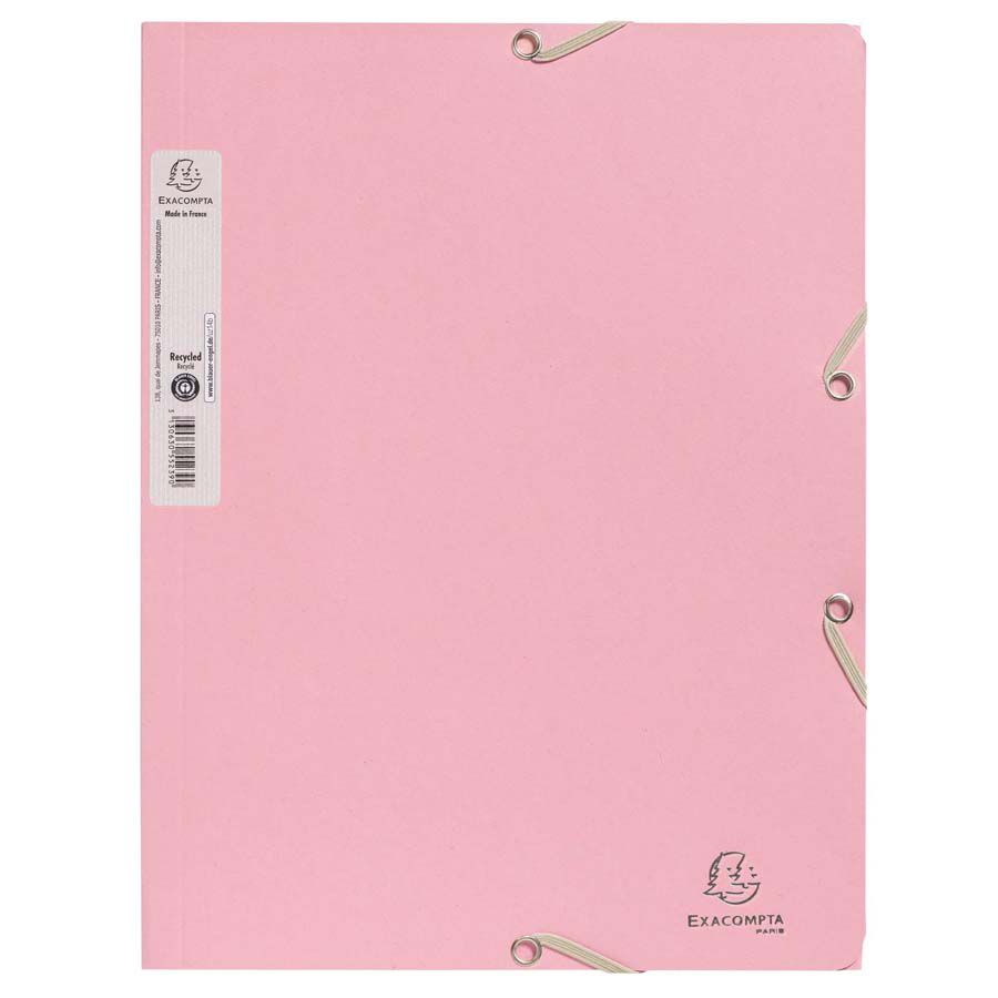 Carpeta 3 solapes A4 Autentik Exacompta rosa