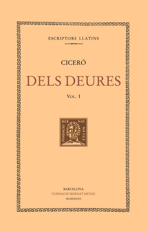 Dels deures, vol. I (llibre I)