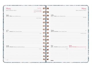 Agenda Finocam You E10 sem/vista horizontal cat 2026 Cotton