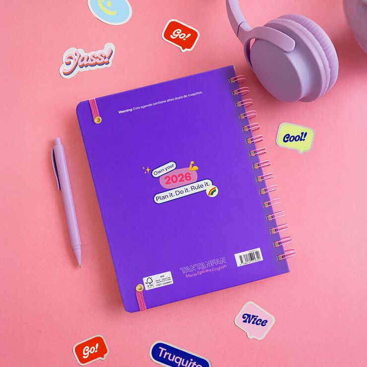 Agenda Maria Speaks English castellano sem/vista 2026