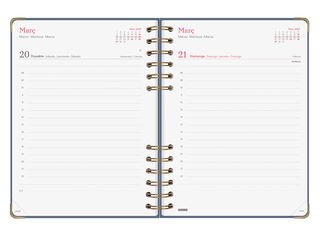 Agenda Finocam Alma D&iacute;a P&aacute;gina 2027 Catal&aacute;n Azul