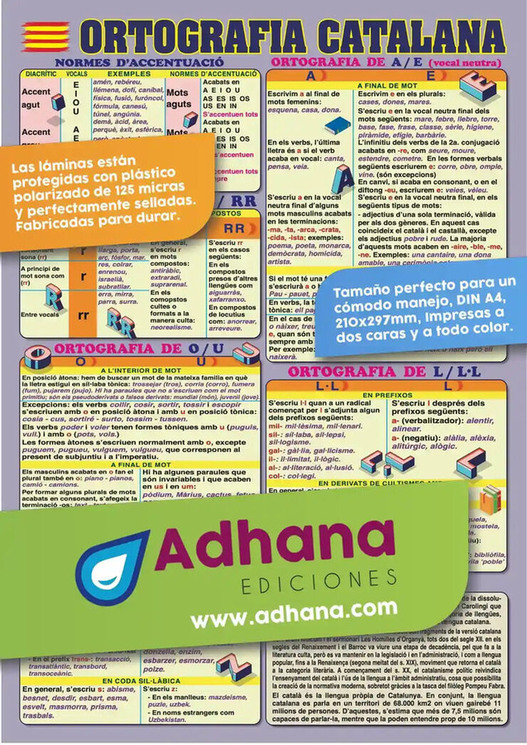 Adhac 35X50 Ortografia Catalana 9788418300523
