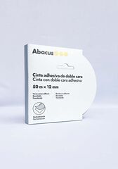 Cinta adhesiva doble cara tis&uacute; Abacus 12mmx50m