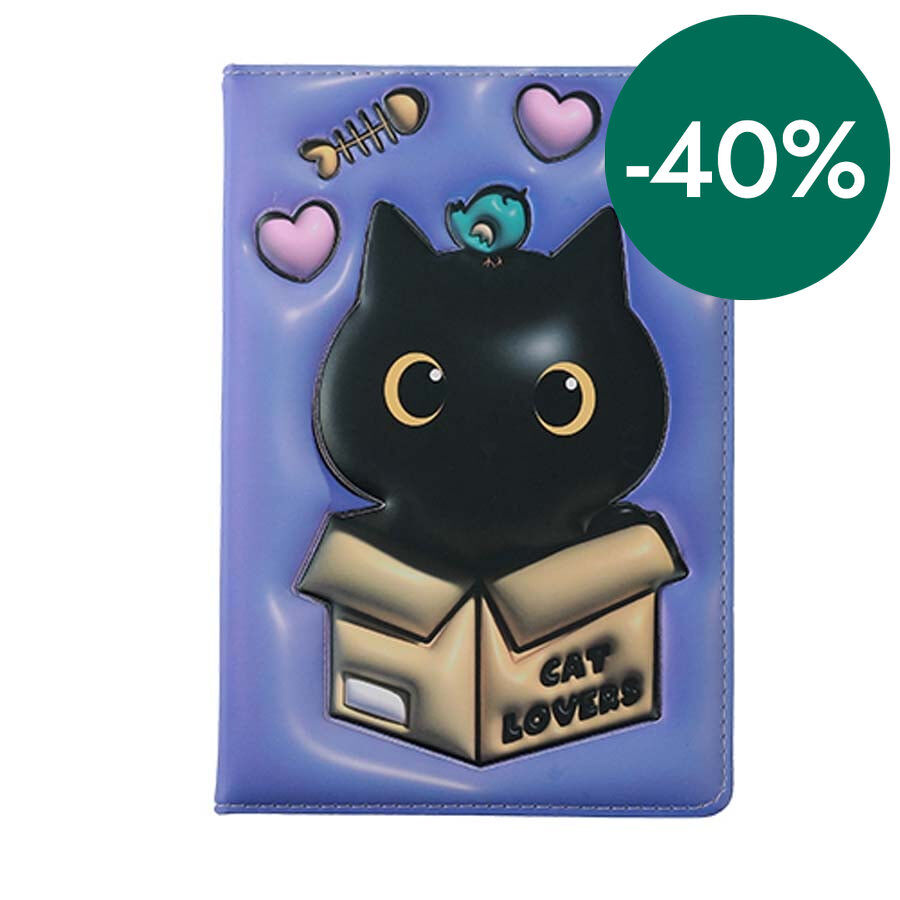 Llibreta 3D iTotal Black Cat