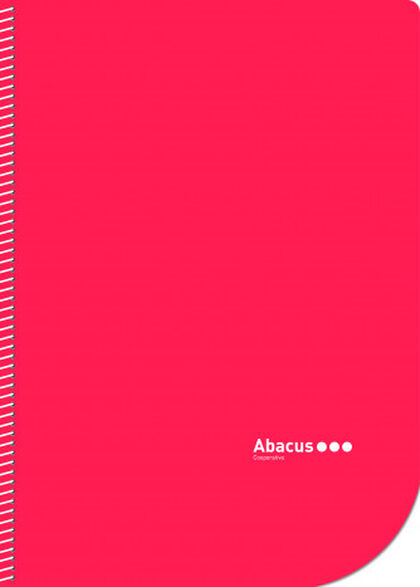 Libreta espiral Abacus A4 Liso 50 hojas Rojo 5U