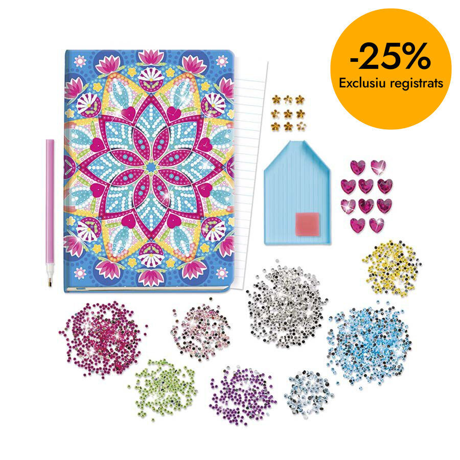 Llibre Decora Amb Diamants Mandala Blau