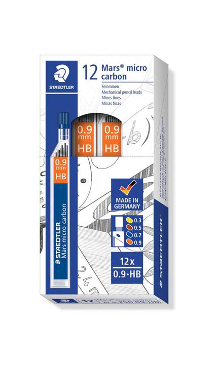 Mines Staedtler Mars Micrograph 0,9 HB 12 unidades