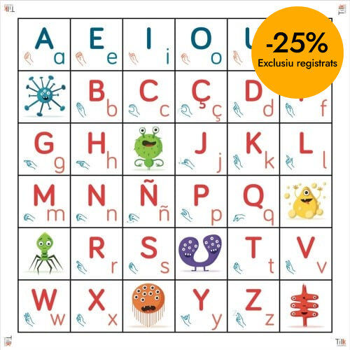 Tapete letras para Bee-Bot&reg; y Blue-Bot&reg;