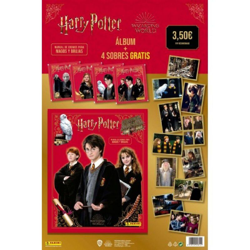 Starter Pack (&aacute;lbum + 4 sobres) Harry Potter